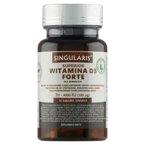 Диетическая добавка Singularis Superior Vitamin D3 Forte 4000 МЕ, 30 капсул