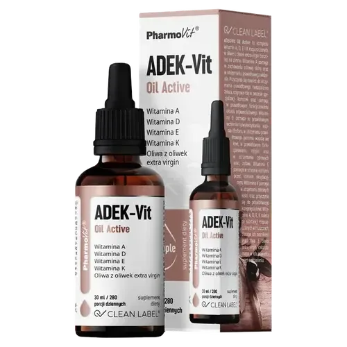 Pharmovit Clean Label ADEK-Vit Oil Active диетическая добавка, 30 мл