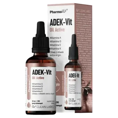 Pharmovit Clean Label ADEK-Vit Oil Active диетическая добавка, 30 мл