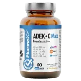 Pharmovit Clean Label ADEK + C Max Complex Active диетическая добавка, 60 капсул — фото 1