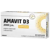 Амавит D3 - 2000 МЕ, диетическая добавка, 60 капсул — фото 1