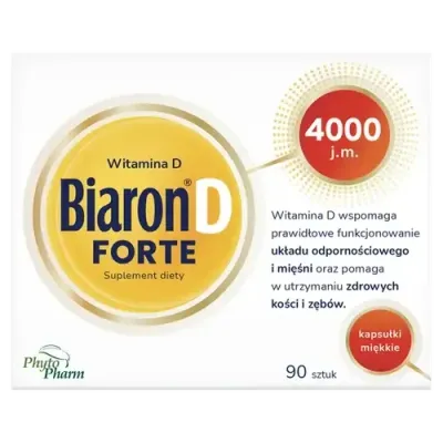 Биарон Д Форте Витамин D 4000 МЕ. - биологически активная добавка, 90 капсул
