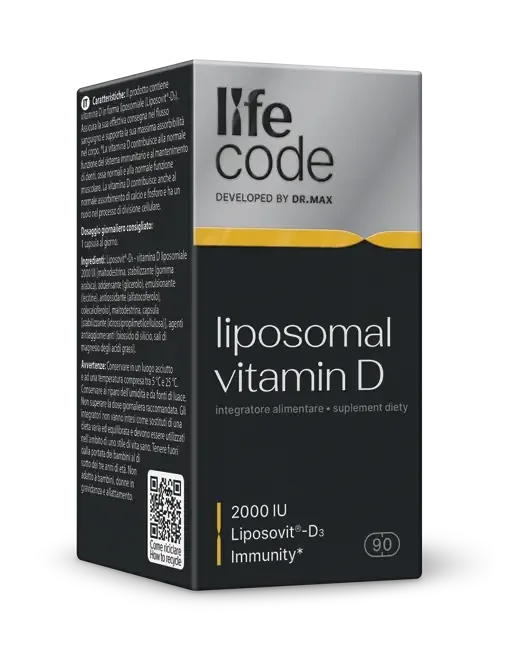 LifeCode, разработанный доктором Максом - липосомальный витамин D 2000 МЕ, 90 капсул