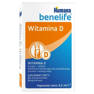 HUMANA Benelife Капли с витамином D, 5,5 мл