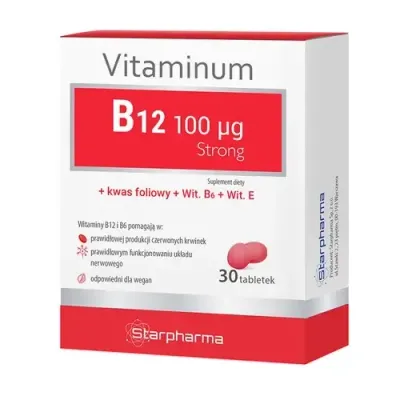 Витаминум B12 100 мкг Стронг - 30 таблеток