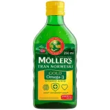 Норвежская диетическая добавка Moller's Gold, со вкусом лимона, 250 мл — фото 1