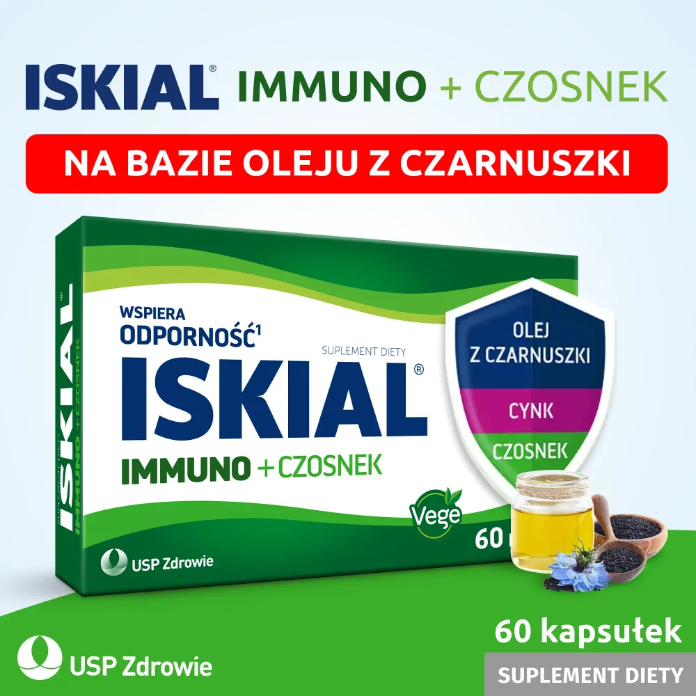 Искиал Иммуно + Чеснок - 60 капсул