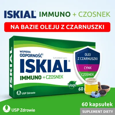 Искиал Иммуно + Чеснок - 60 капсул