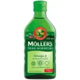 Moller's Tran Norwegian - жидкость, со вкусом яблока, 250 мл — фото 1