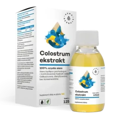 Aura Herbals, Колострум Экстракт 100% - чистый бычий колострум, 125 мл