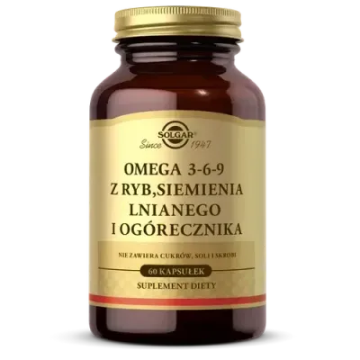 Диетическая добавка Solgar Omega 3-6-9, 60 капсул