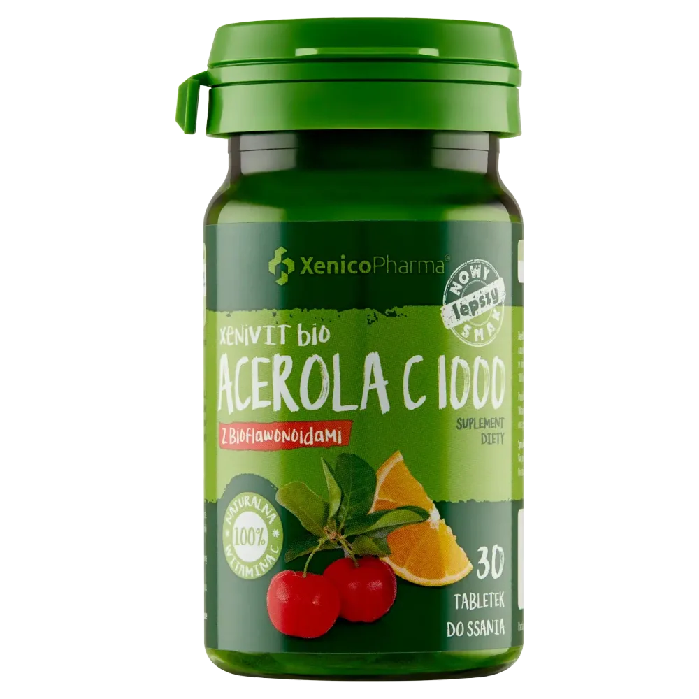 XeniVIT bio Acerola C 1000 с биофлавоноидами - диетическая добавка, 30 пастилок