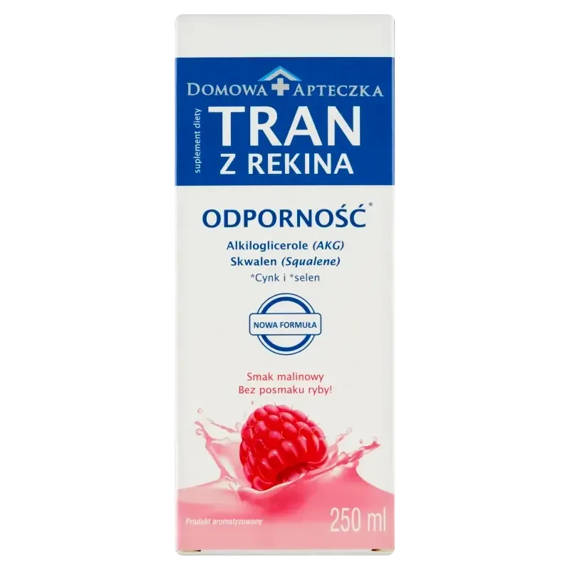 БАД "Акулий жир", со вкусом малины, 250 мл