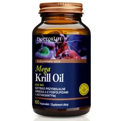 Диетическая добавка Doctor Life Krill Oil Omega-3 600 мг, 60 капсул