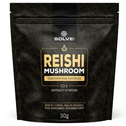 Solve Labs Reishi Mushroom - натуральный 10:1 экстракт желтоватого златоглазки (гриб рейши), 30 г