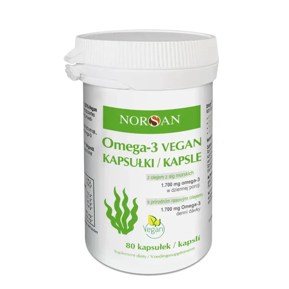 Norsan Omega-3 Vegan Capsules - 80 капсул