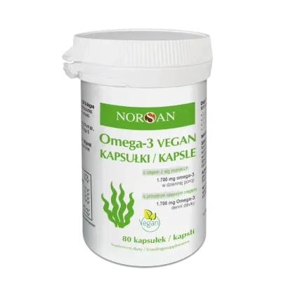 Norsan Omega-3 Vegan Capsules - 80 капсул