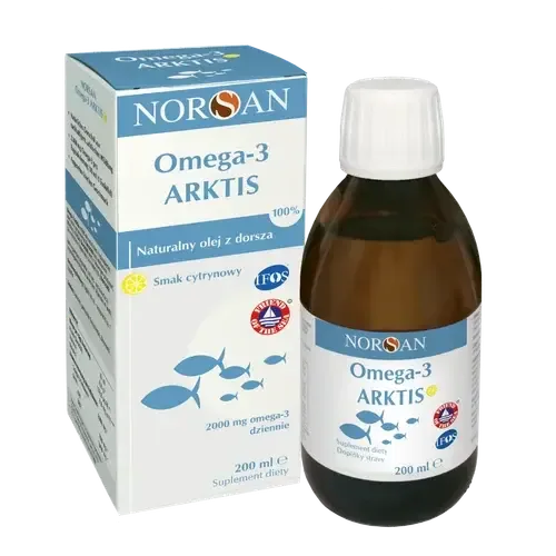 Norsan Omega-3 Artkis натуральное масло из арктической трески, 200 мл
