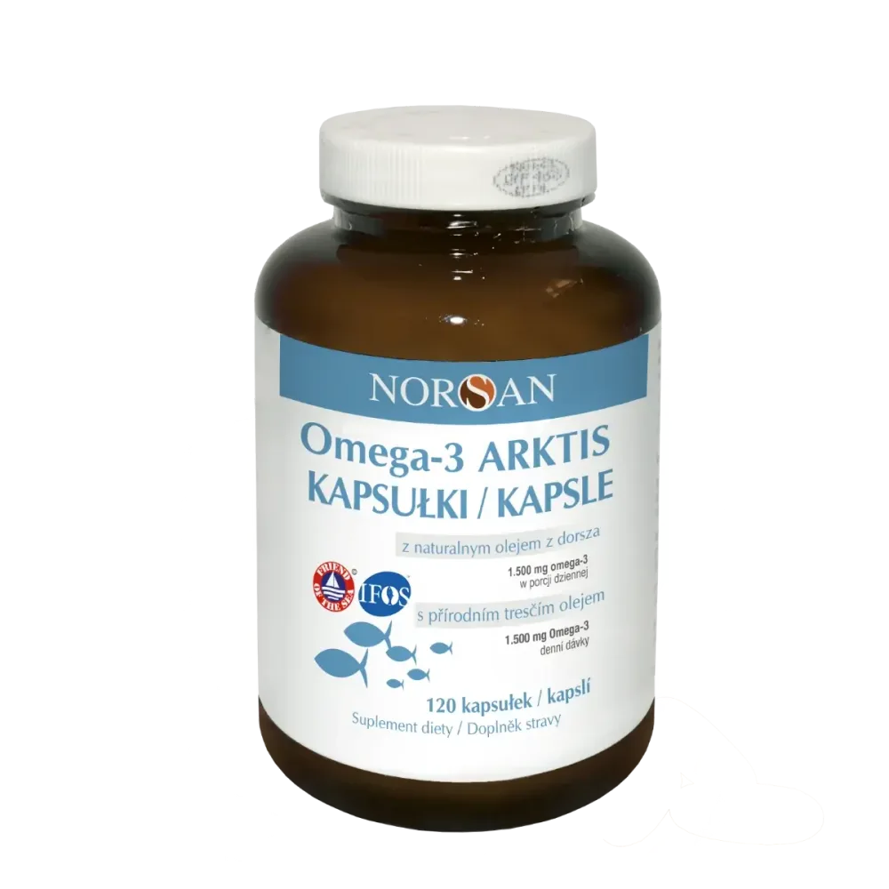 Norsan Omega-3 Artkis - капсулы с натуральным маслом арктической трески и экстрактом розмарина, 120 капсул