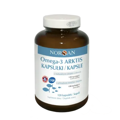Norsan Omega-3 Artkis - капсулы с натуральным маслом арктической трески и экстрактом розмарина, 120 капсул