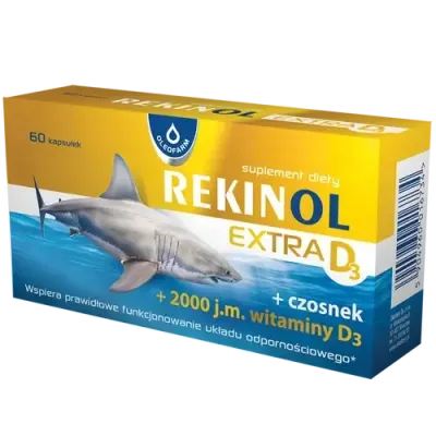 Oleofarm Rekinol Extra D3 диетическая добавка, 60 капсул