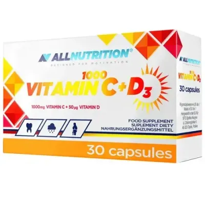 Allnutrition Витамин C 1000 + D3 - 30 капсул