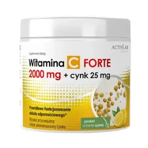 Activlab Pharma Витамин C 2000 мг + Цинк 25 мг Форте - порошок, 500 г