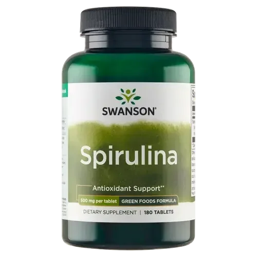 Диетическая добавка Swanson Spirulina 500 мг, 180 таблеток
