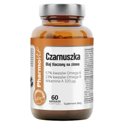 Масло тмина холодного отжима Pharmovit - биологически активная добавка, 60 капсул