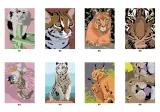 Hachette раскраска по номерам Coloriages mystères - Chats et félins(предзаказ, дата выпуска 04.06.2025) — фото 7