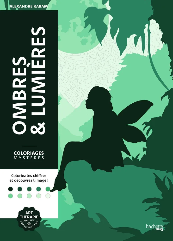 Hachette раскраска по номерам Coloriages mystères - Ombres & lumières(предзаказ, дата выпуска 22.04.2025)