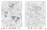 Hachette раскраска по номерам L'ÉTRANGE NOËL DE MR JACK - Coloriages magiques - Mystères (7+) - Disney — фото 2