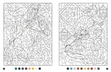 Hachette раскраска по номерам DISNEY - Coloriages Magiques - Mystères (7+) - Héros et Chevaux — фото 2