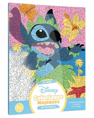 Hachette  раскраска по номерам  DISNEY - Mes Coloriages Magiques - Mystères (7+) - La Mer