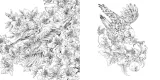 Hachette раскраска по номерам Les créatures de Ken Matsuda - Livre de coloriage — фото 7