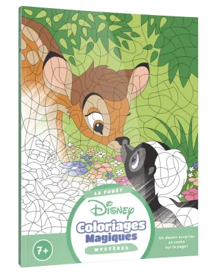 Hachette  раскраска по номерам  DISNEY - Coloriages Magiques - Mystères (7+) - La forêt