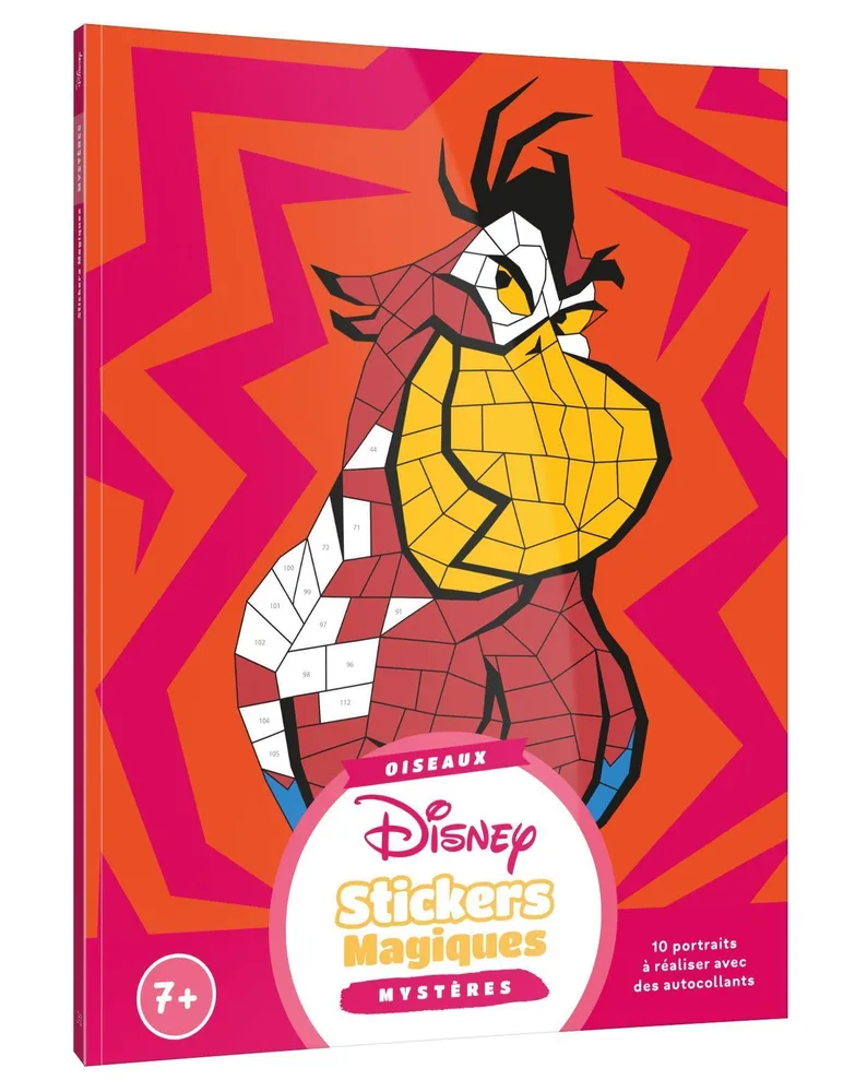 Hachette раскраска по номерам DISNEY - Mes stickers magiques - Mystères (7+) - Oiseaux