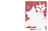 Hachette раскраска по номерам DISNEY - Mes stickers magiques - Mystères (7+) - Chats et félins — фото 2