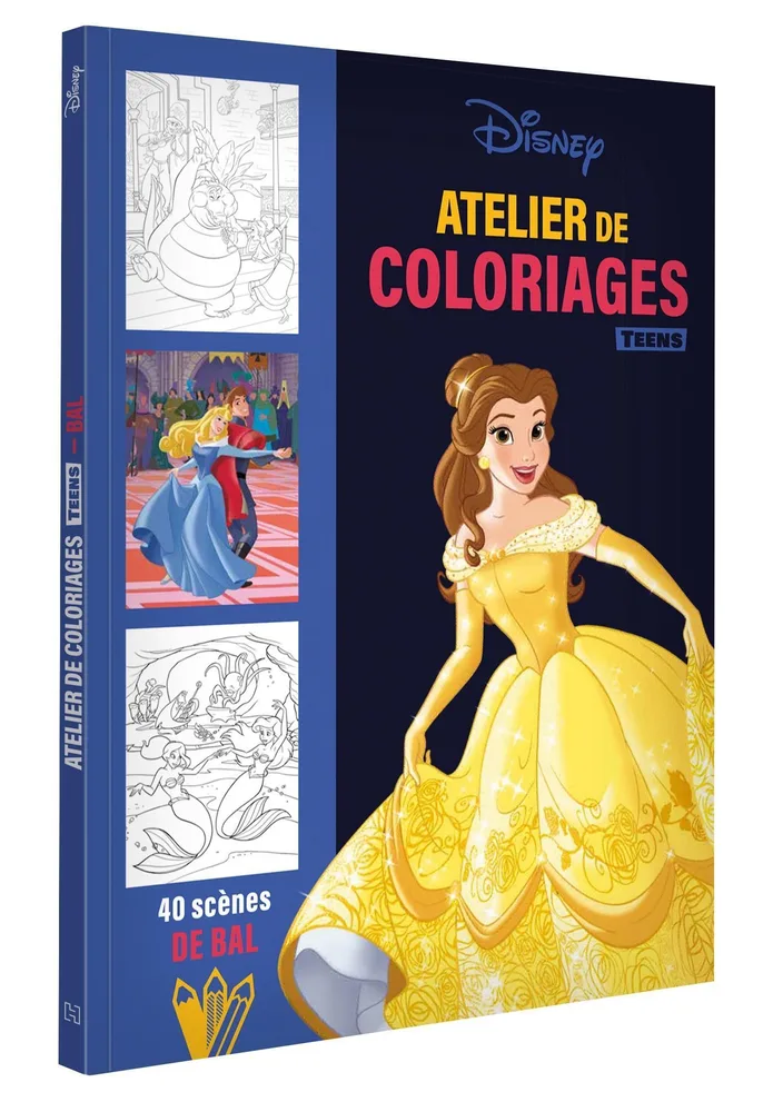 Hachette раскраска по номерам DISNEY TEENS - Atelier de coloriages - Scènes de Bal