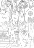 Hachette раскраска по номерам DISNEY TEENS - Atelier de coloriages - Scènes de Bal — фото 2