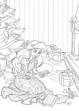 Hachette раскраска по номерам DISNEY TEENS - Atelier de coloriages - Scènes d'hiver — фото 2