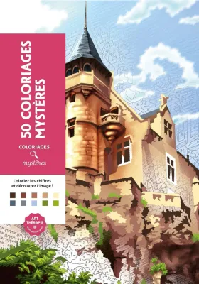 Hachette  раскраска по номерам  50 coloriages mystères
