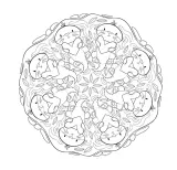 Hachette раскраска по номерам Cute mandalas — фото 7