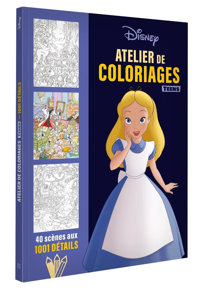 Hachette раскраска по номерам DISNEY TEENS - Atelier de coloriages - 1001 Détails