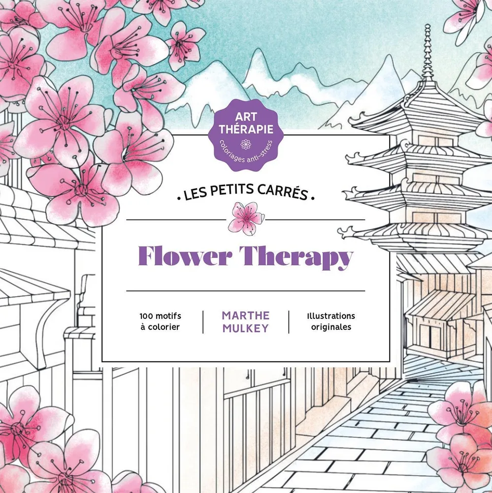 Hachette раскраска по номерам Flower therapy