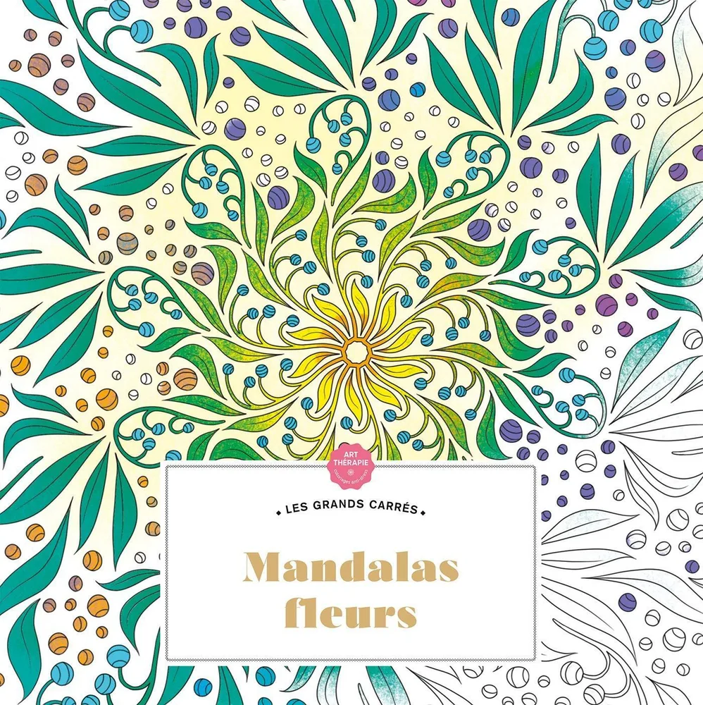 Hachette раскраска по номерам Mandalas fleurs