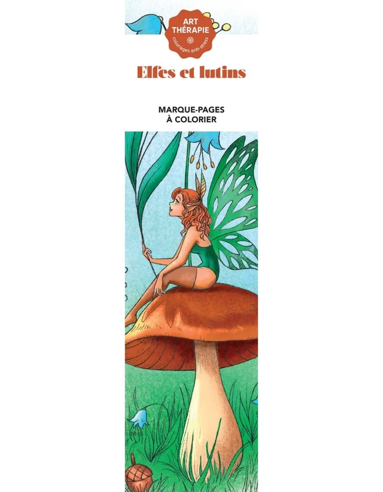 Hachette раскраска по номерам Marque-pages Elfes et Lutins