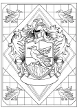 Hachette/ раскраска по номерам/ Harry Potter - Serdaigle - le livre de coloriage officiel — фото 3