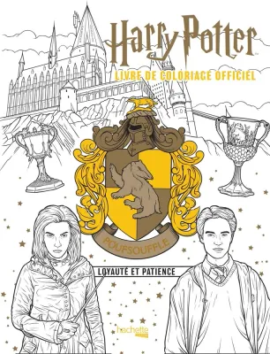 Hachette/ раскраска по номерам/ Harry Potter - Poufsouffle - le livre de coloriage officiel