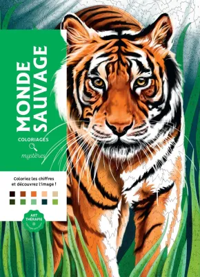 Hachette/ раскраска по номерам/ Coloriages mystères - Monde sauvage